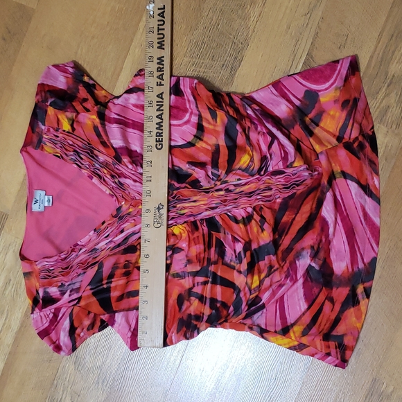 Worthington - Pink & Orange Top - Ladies Petite Large - Picture 6 of 12